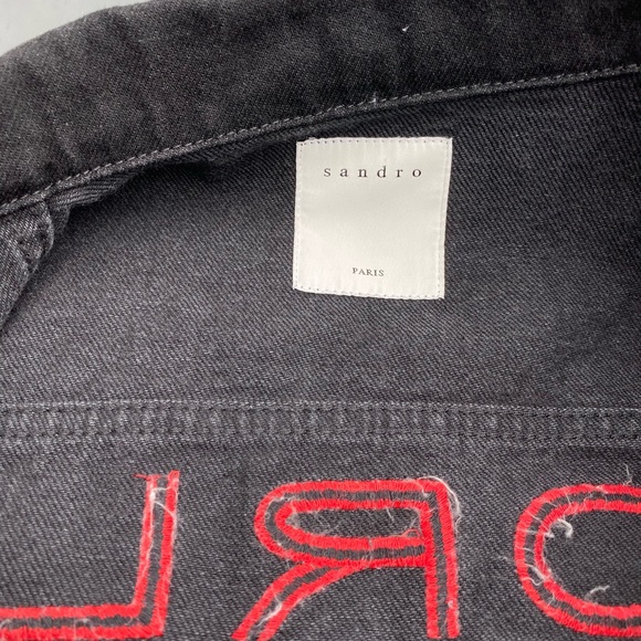 SANDRO PARIS DENIM JACKET - Picture 2 of 4